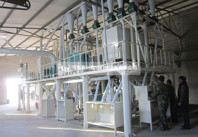河北50玉米加工設備安裝案例