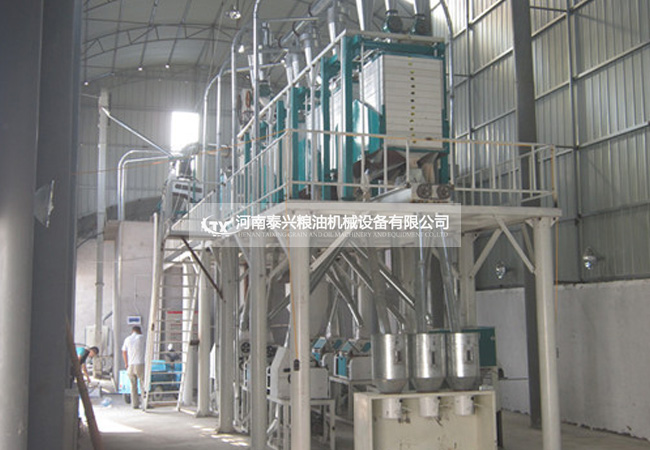 河南南陽40噸面粉機安裝案例